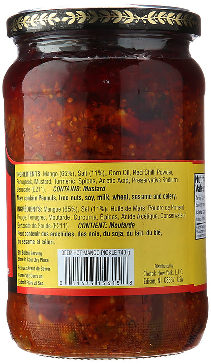 Deep Hot Mango Pickle 720 gms