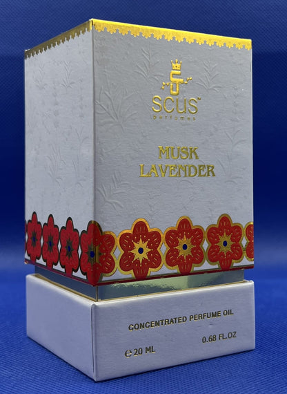 Musk Lavender 20 ML Concentrated Fragrance (0.68 fl. Oz) - by SCUS Perfumes - Bath & Shower