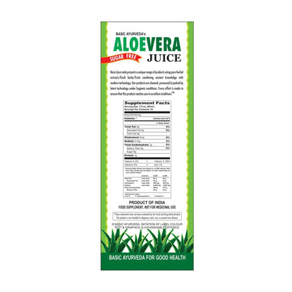 Basic Ayurveda Aloe Vera Juice Sugar Free 960 ml