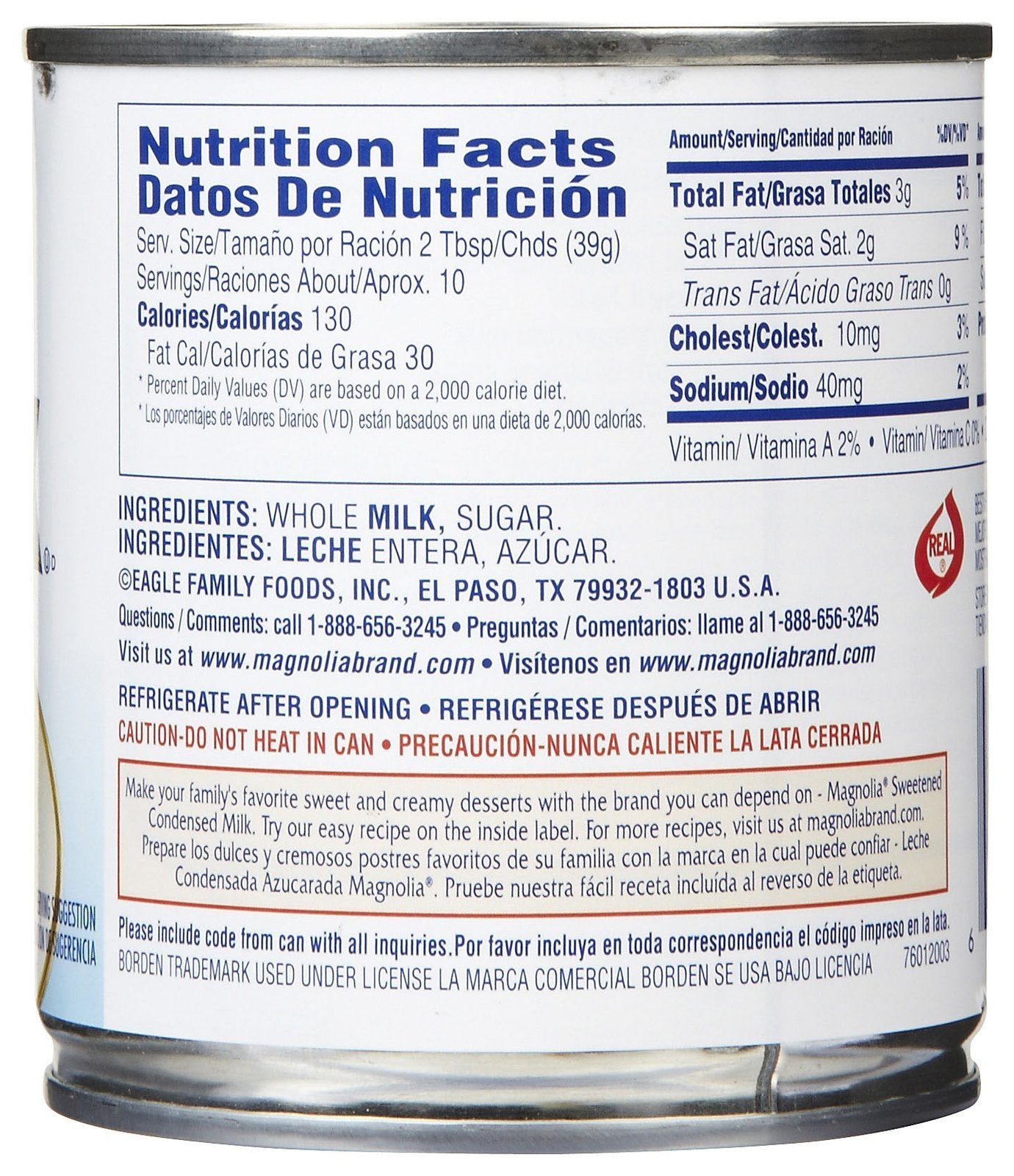 Borden's Magnolia Sweetened Condensed Milk 14 Oz