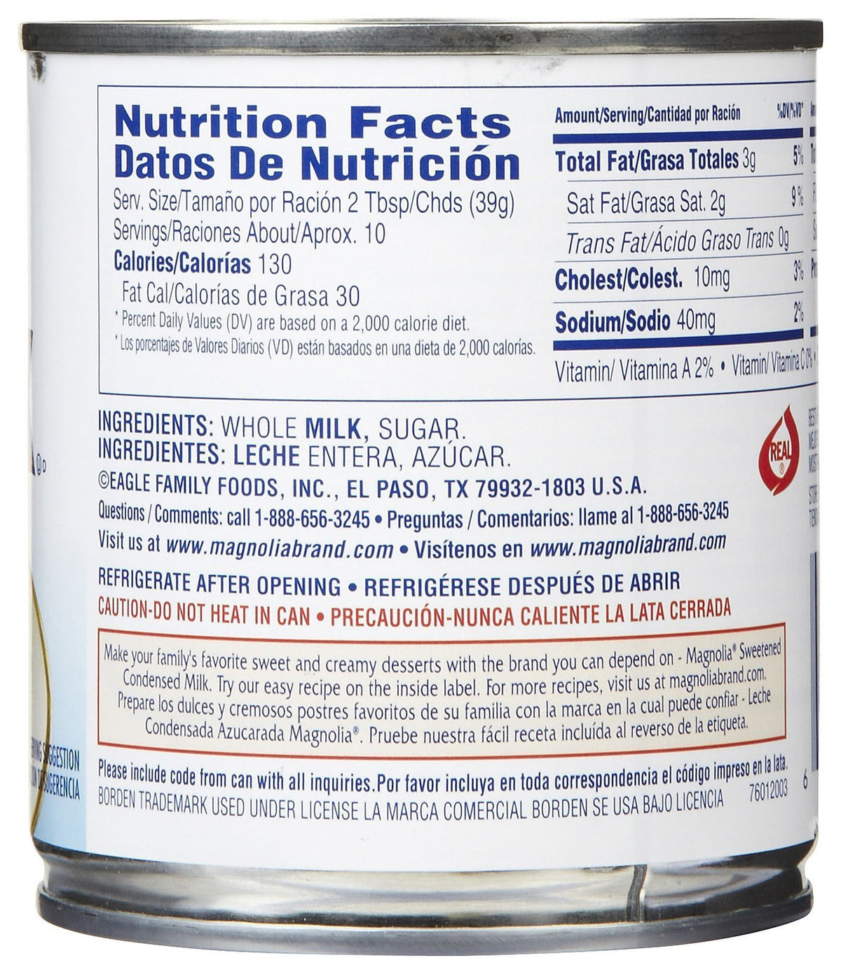 Borden's Magnolia Sweetened Condensed Milk 14 Oz