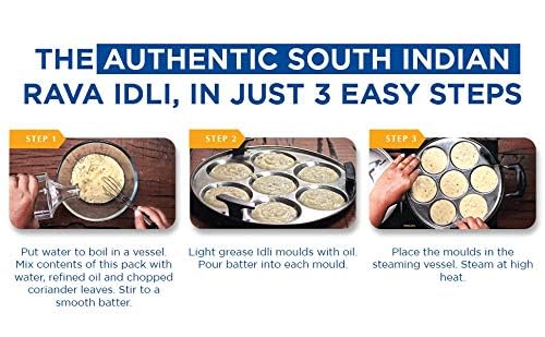 Gits Instant Mix Box - 600gm (Pack of 3 x 200gm ) | Ready to Cook Indian Breakfast/Lunch/Dinner/Snack Meal | No Artificial Colors, Flavors, Preservatives, 100% Vegetarian, Easy Recipe (Rava Idli)