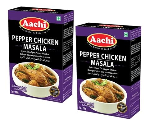 AACHI Pepper Chicken Masala 200 GMS -TWIN PACK - PACK OF 2 ( 200 GMS X 2 )