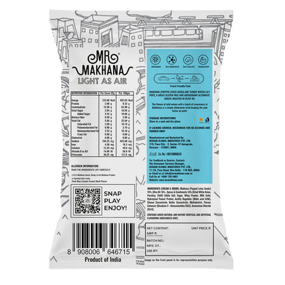 Mr Makhana Cream & Onion, 75 GM - Pack of 2