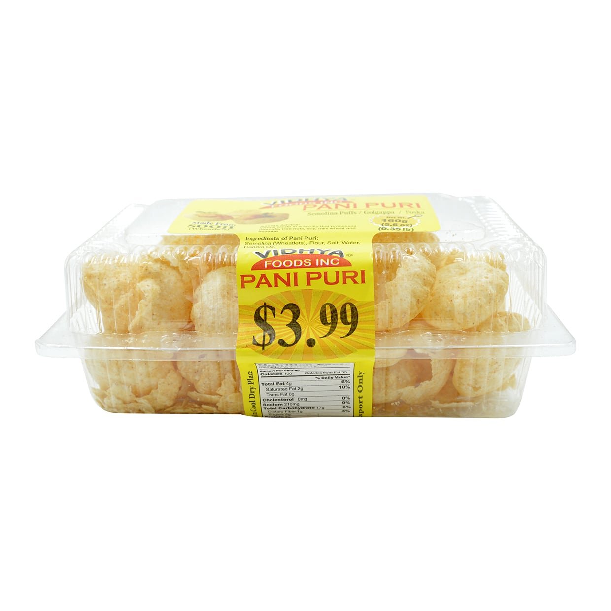 Vidhya, Pani Puri (Semolina Puffs/golgappa/foska), 5. Ounce(oz)