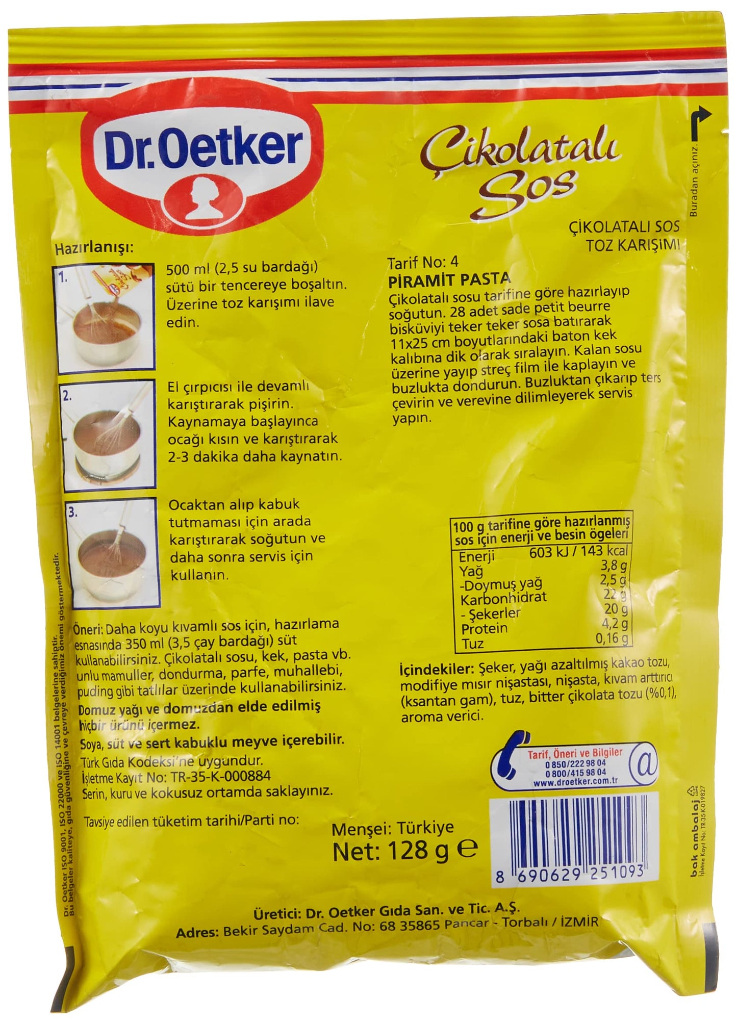 Dr. Oetker Dessert Chocolate Sauce 128gr