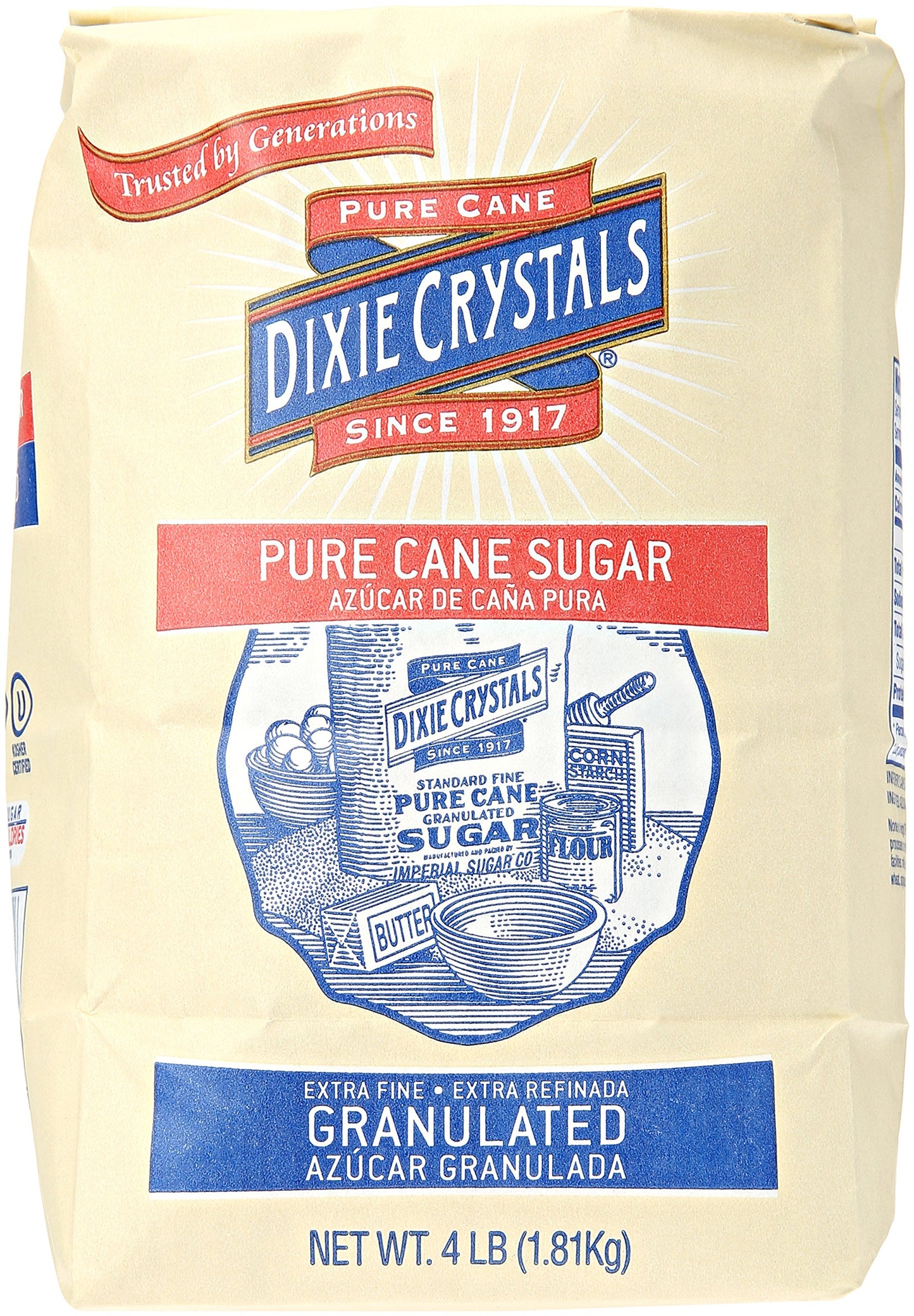 Dixie Pure Cane Sugar 4 lbs