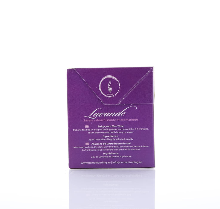 HEMANI Herbal Tea - Lavender - 20 Tea Bags in Box