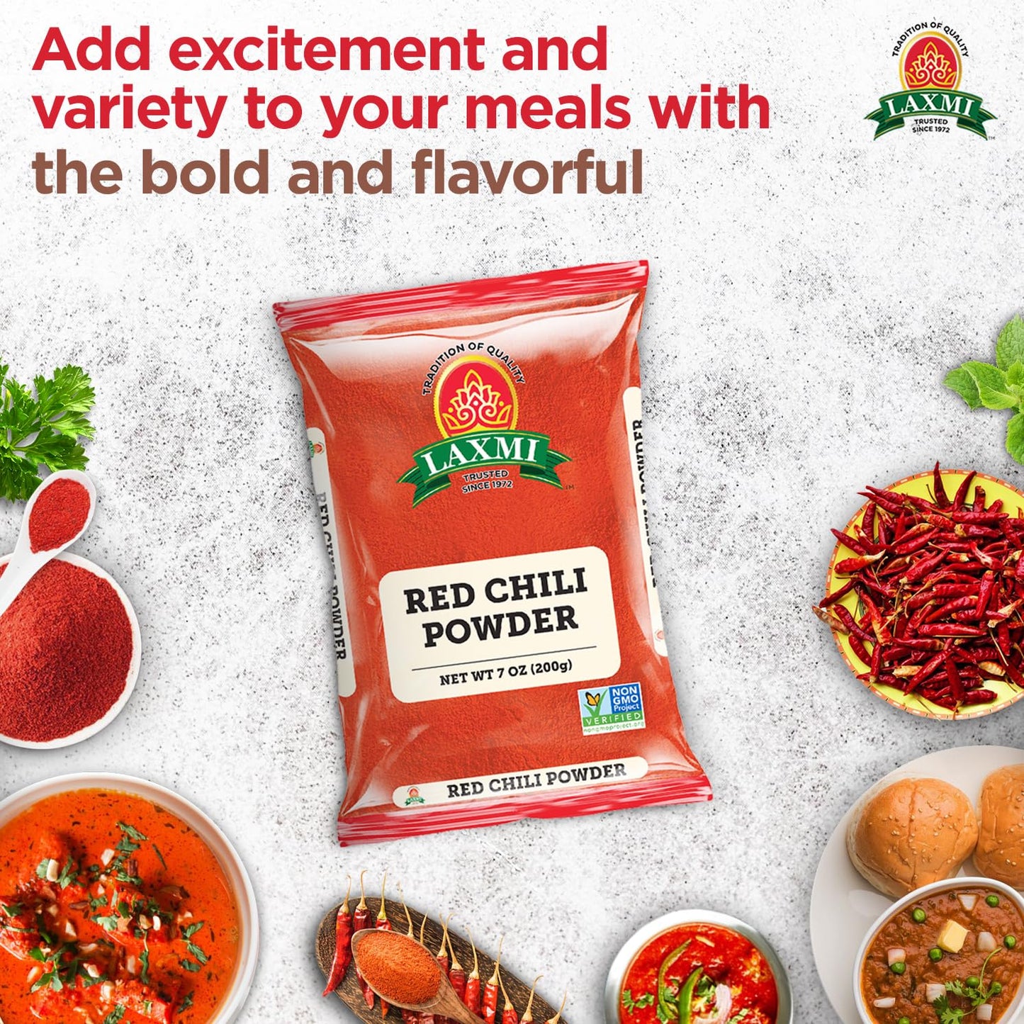 Laxmi Red Chilli Powder 200 gms - Indian Spices