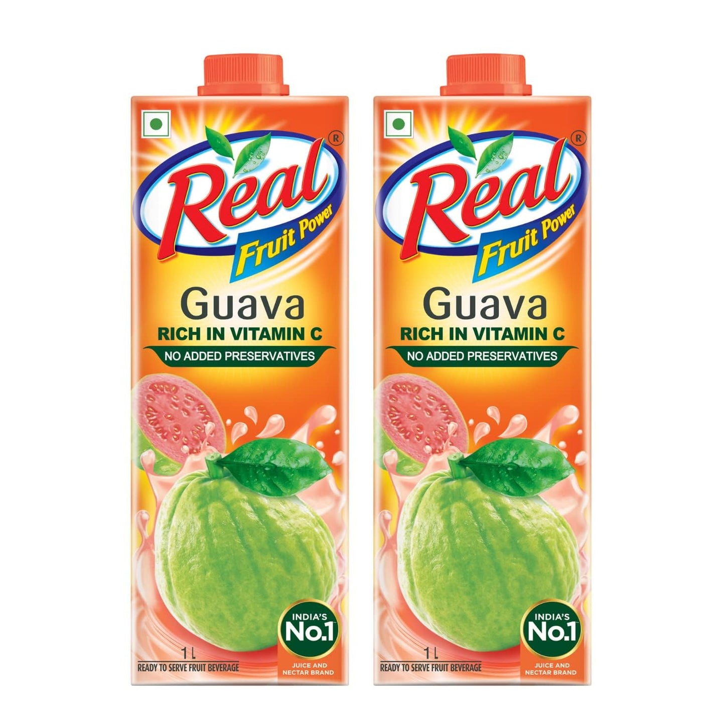 Real Fruit Juice, Guava, 1L (Pack of 2)