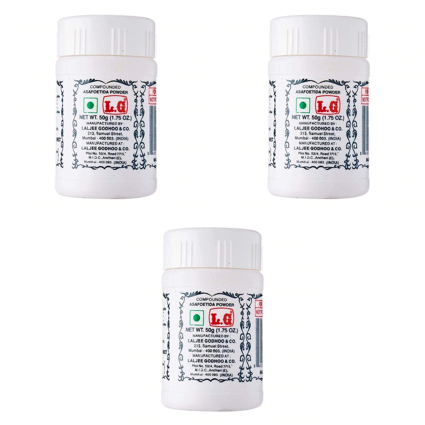 Laljee Godhoo Hing (Asafoetida) 50gms Pack of 3