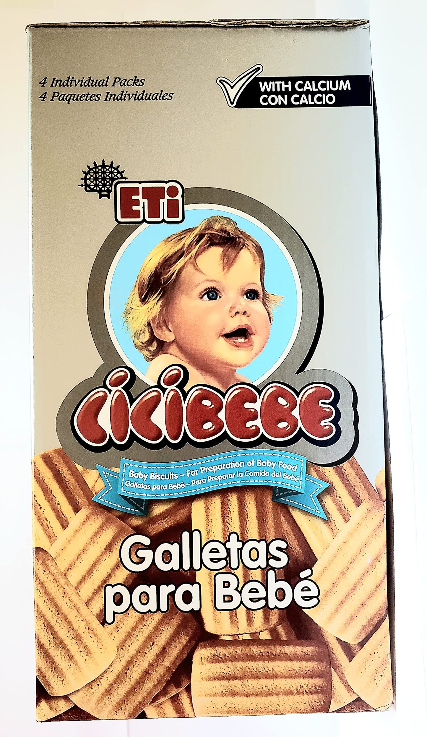 ETI Cicibebe Baby Biscuits (Bebek Biskvisi) 1000 Gr (4X250 gr) 2.2 pounds- Lot of 1