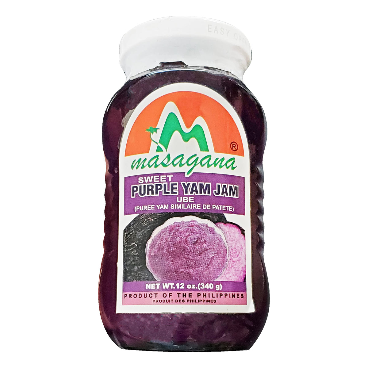 Masagana Ube Sweet Purple Yam Spread (2 Pack, Total of 24oz)