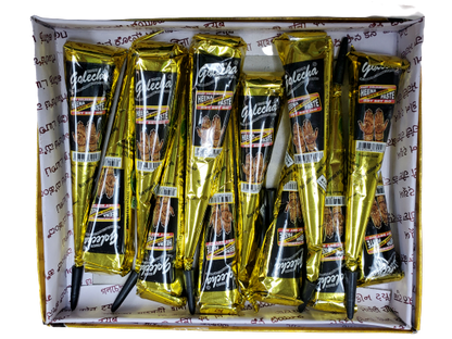 3 x Golecha Black Henna Cones Temporary Tatoo Body Art Ink