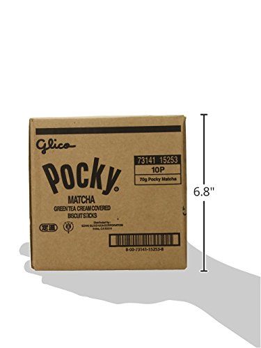 Pocky Biscuit Stick, Matcha Green Tea, 2.47 Ounce (Pack of 10)
