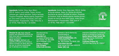 Dabur Herbal Mint and Lemon Gel Toothpaste