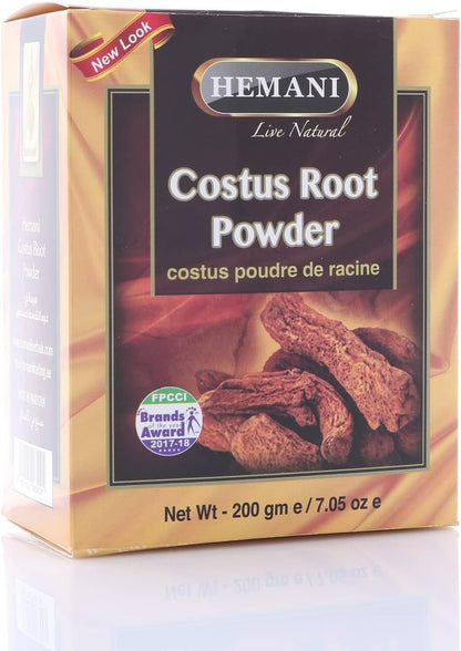 Hemani Costus Root Powder - Qist Al Hindi - Saussurea Lappa - 100% Natural - A + Quality - 200g (7.05oz)