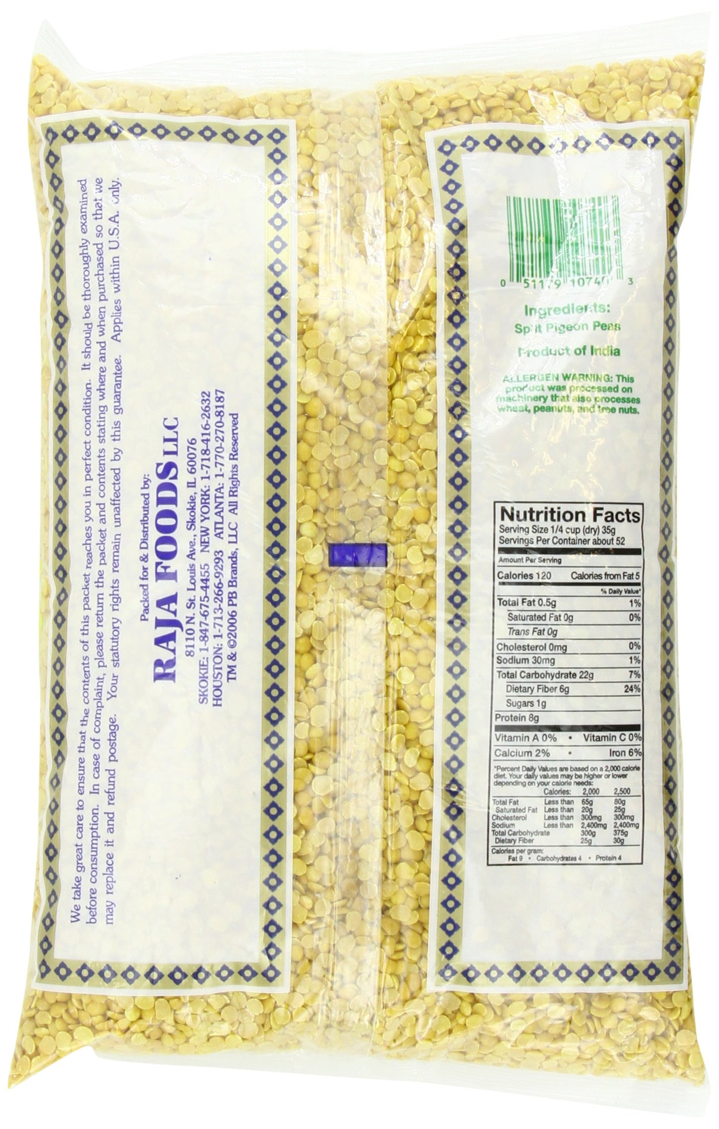 Swad Toor Dal 4 lbs - Dal Lentils