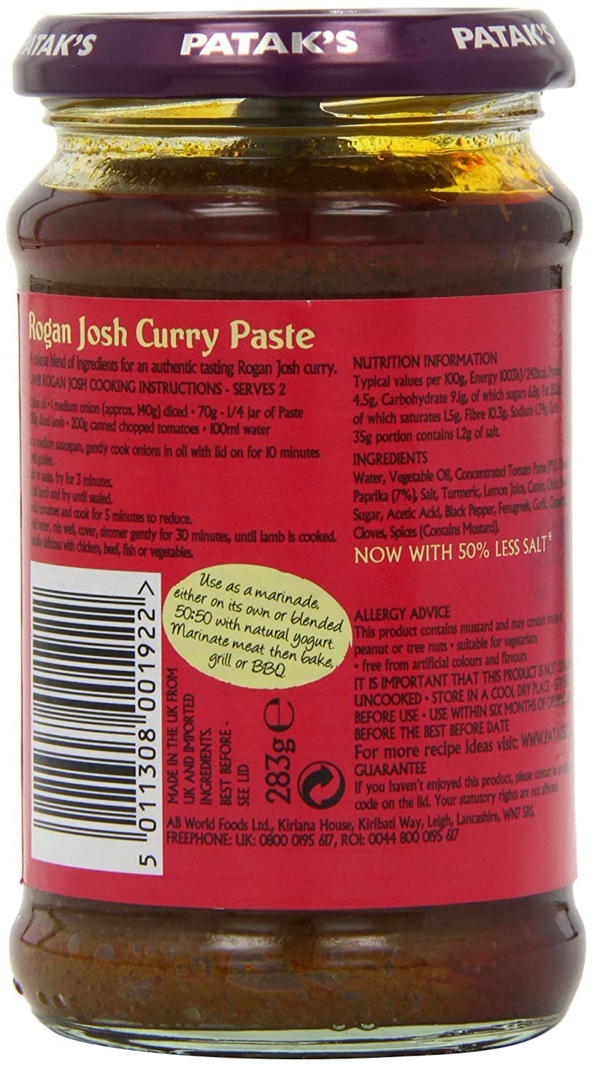 Pataks Rogan Josh Simmer Sauce, 15 oz