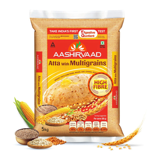 Ashirwad Atta With Multigrains 10 lbs