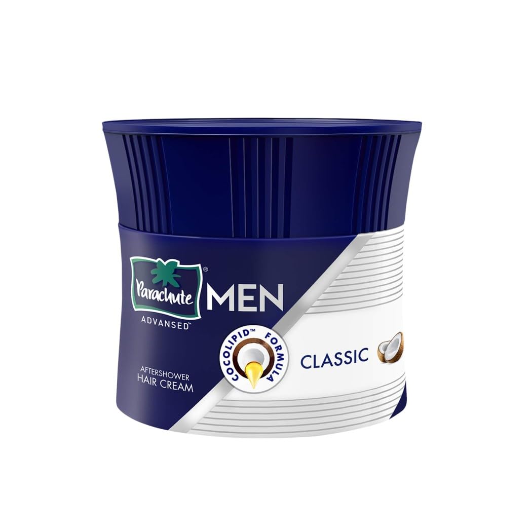 Parachute Advansed Hair Cream For Men, 3.3 fl. oz. |Hair Cream After Shower |Non Sticky Oil Replacement Hair Cream |Goodness of Coconut