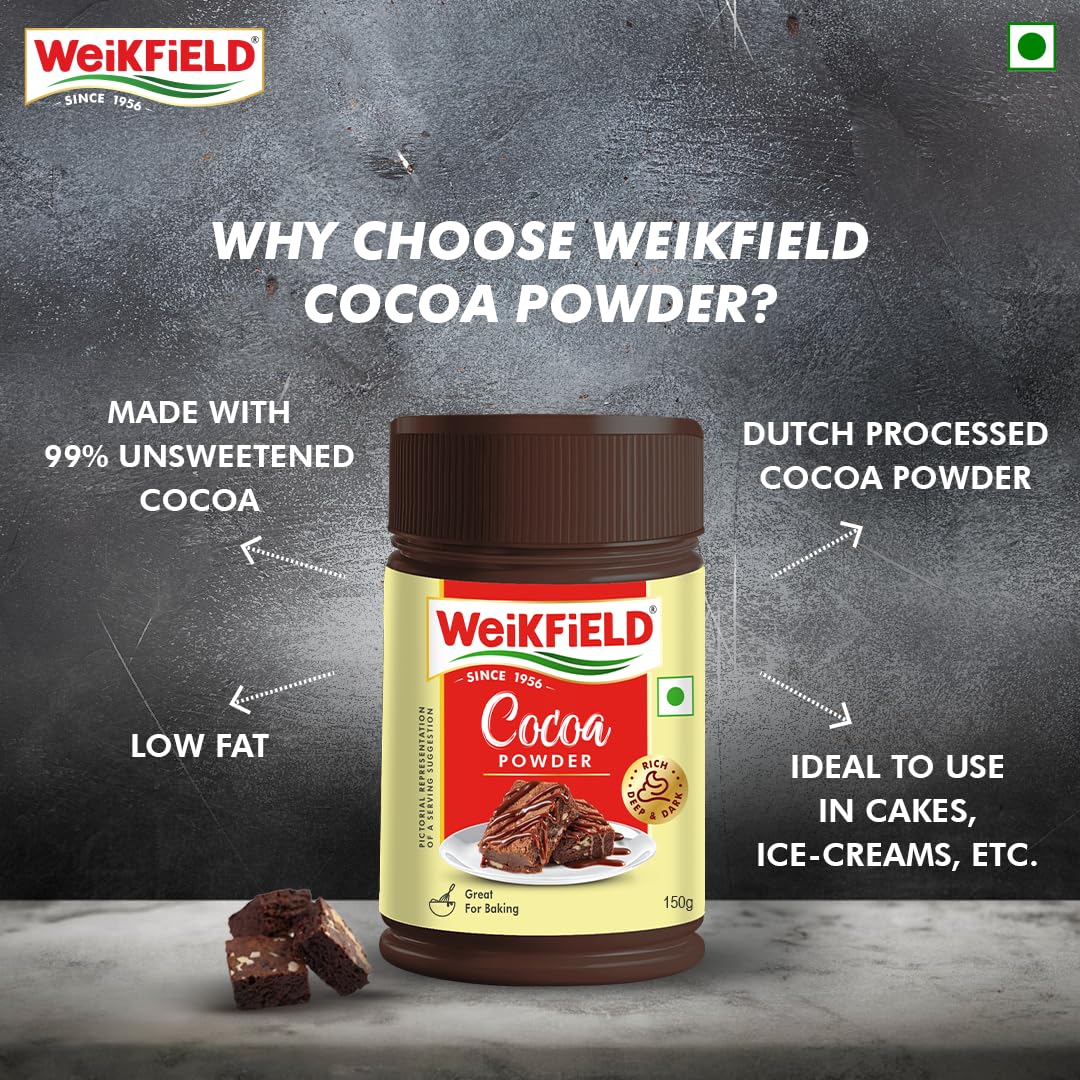 WeiKFiELD Cocoa Powder, 150g