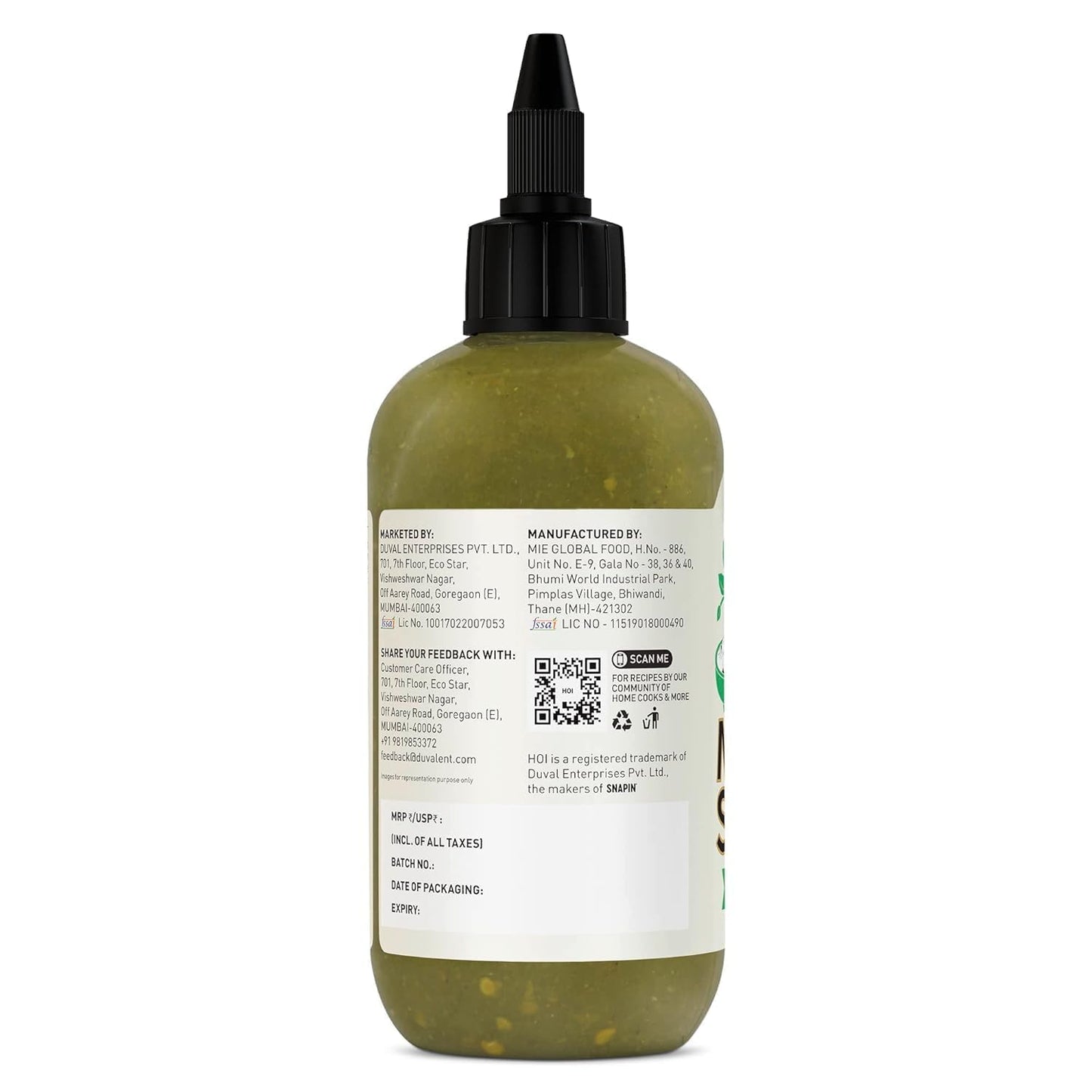 HOI MOMO SAUCE | Classic Green | 250 gm - Veg | Dipping & Serving Sauce