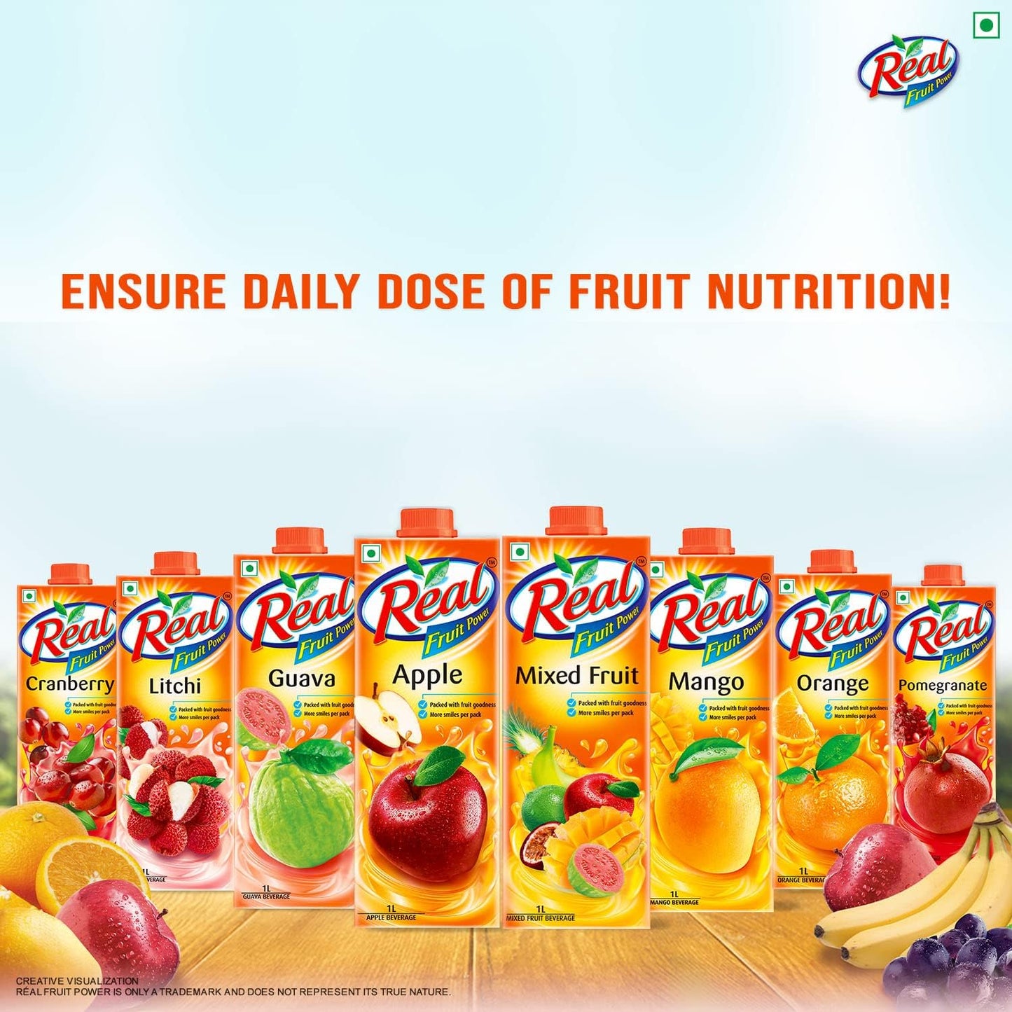 Real Fruit Juice, Guava, 1L (Pack of 2)