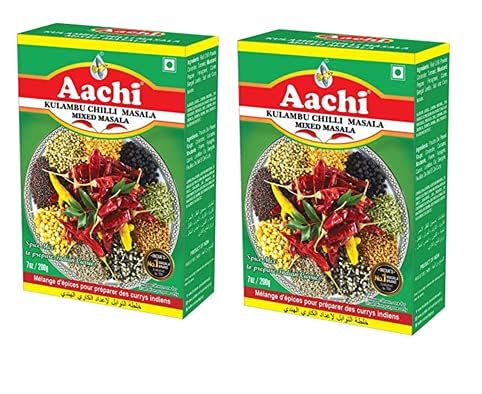 AACHI Kulambu Chilly Masala 200 GMS -TWIN PACK - PACK OF 2 ( 200 GMS X 2 )