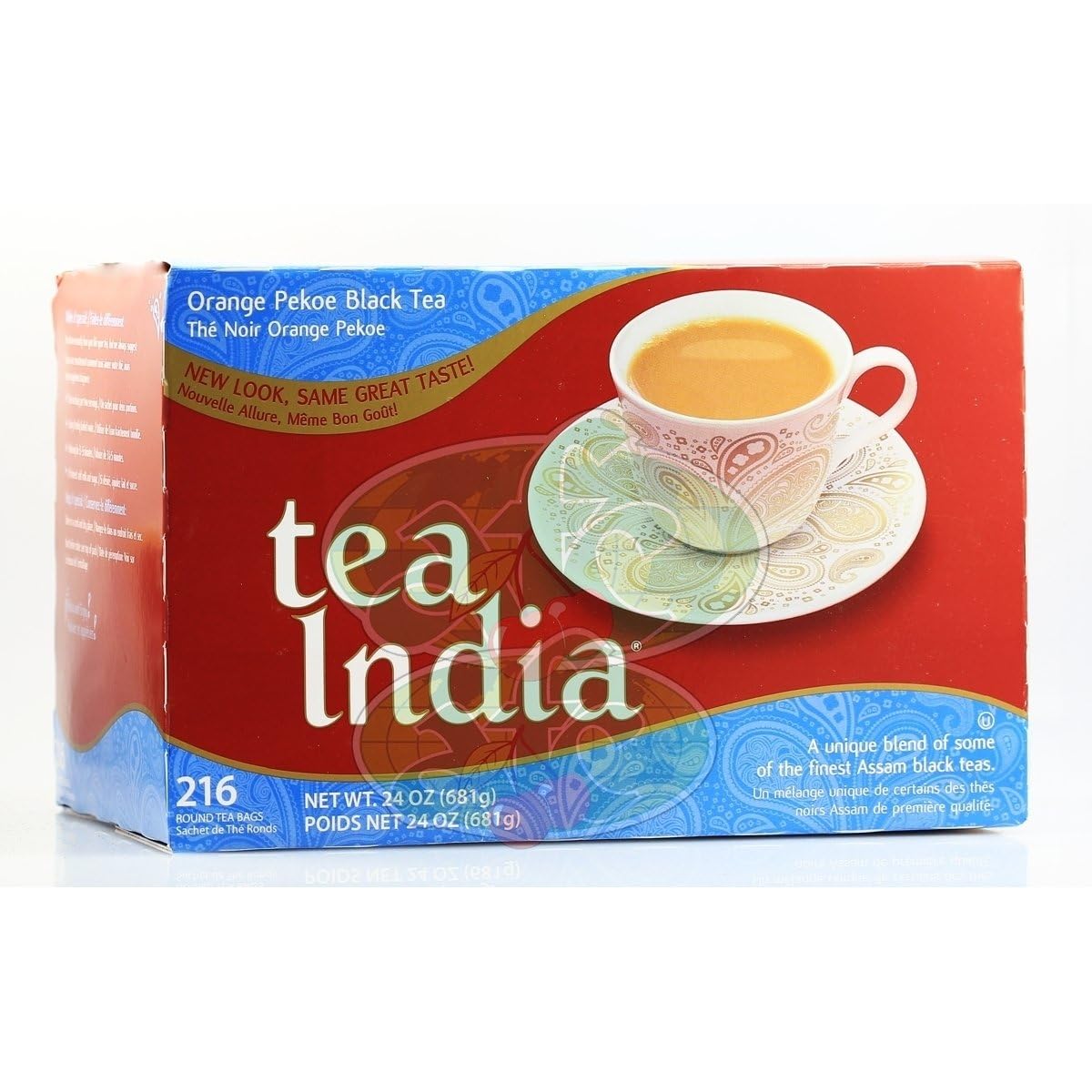 Tea India - Orange Pekoe black tea 216 round teabags