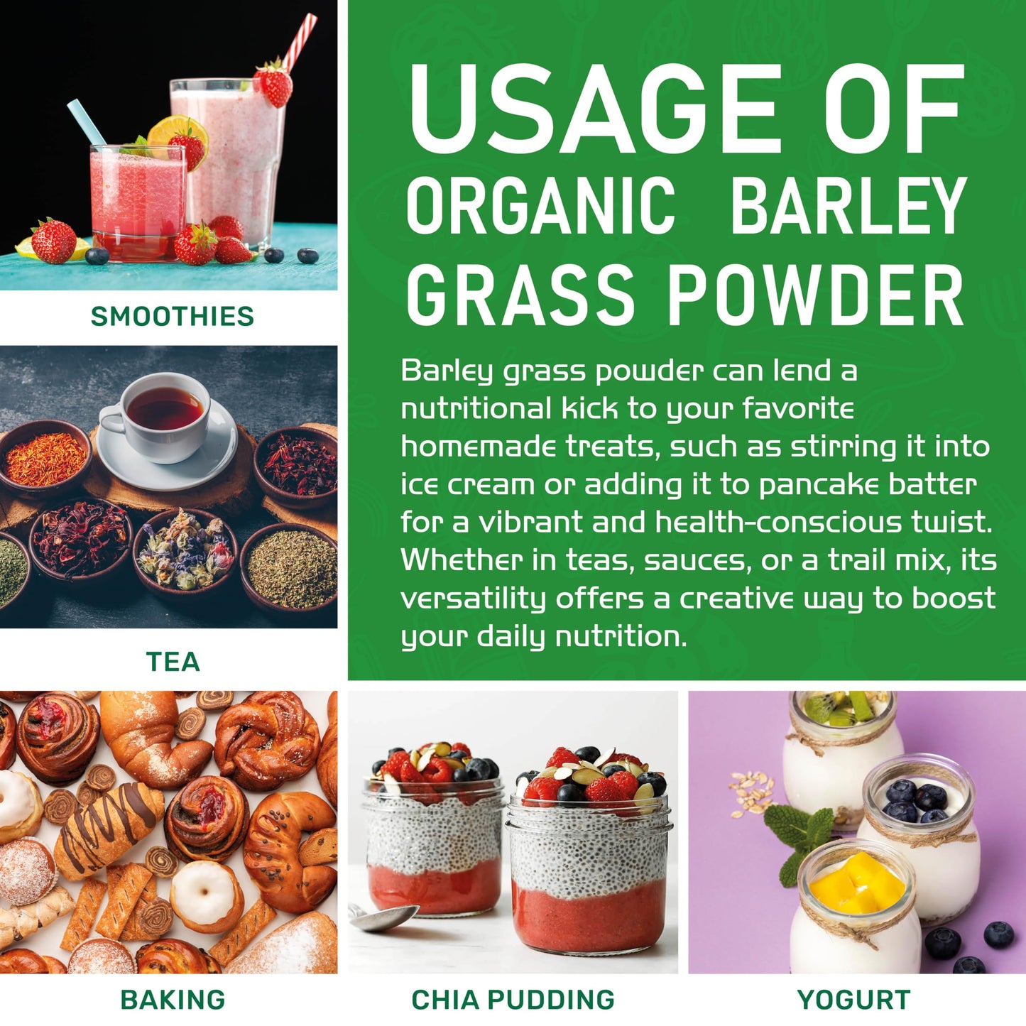 Jiva Organics Barley Grass Powder 200g (7 Oz)