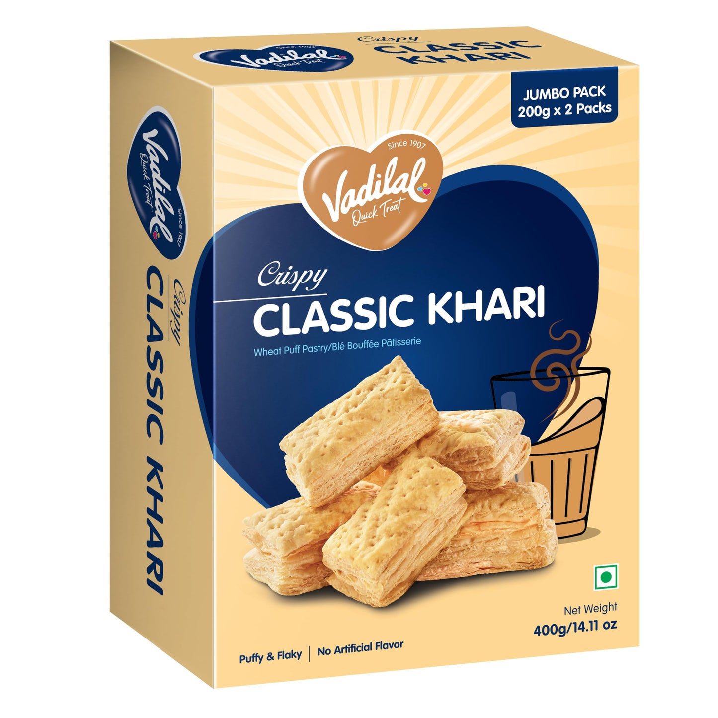 Classic Khari (Crispy Puff Pastry)