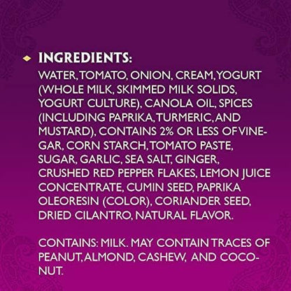 Patak's Spicy Tikka Masala Simmer Sauce - 15 Oz (Pack of 3) With Tomato, Onion, Cilantro, and Spices, No Artificial Flavors or Preservatives, Gluten Free, Vegetarian Friendly