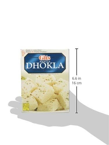 Gits Instant Mix Box - 600gm (Pack of 3 x 200gm) | Ready to Cook Indian Breakfast/Lunch/Dinner/Snack Meal | No Artificial Colors, Flavors, Preservatives, 100% Vegetarian, Easy Recipe (Khatta Dhokla)
