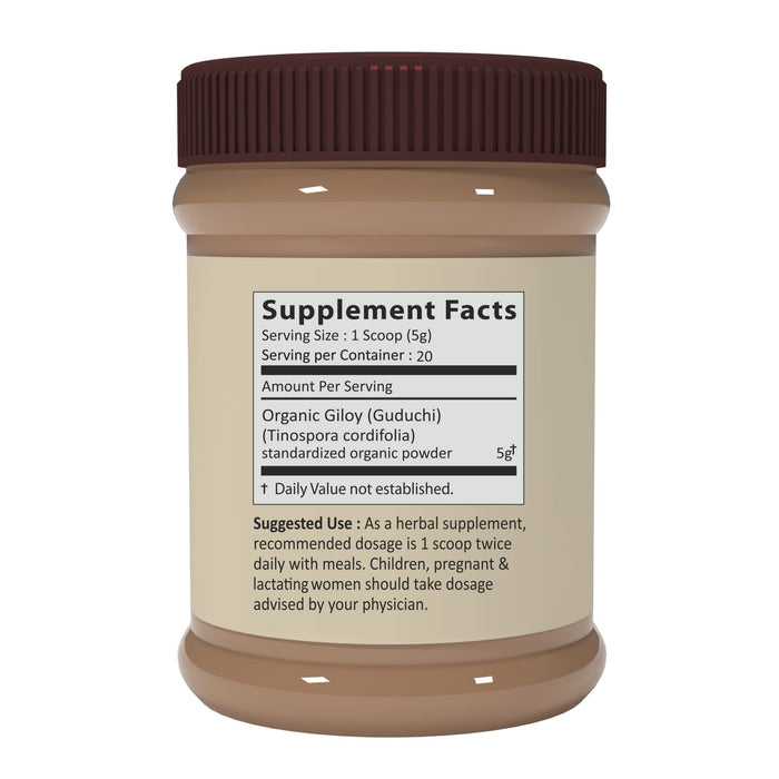 Vedaone USDA Organic Guduchi Powder - 100g for Indigestion, Gastric Care