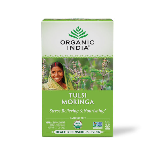 Tulsi Moringa -Organic India 18 infusion bags - Food / Masala / Dal
