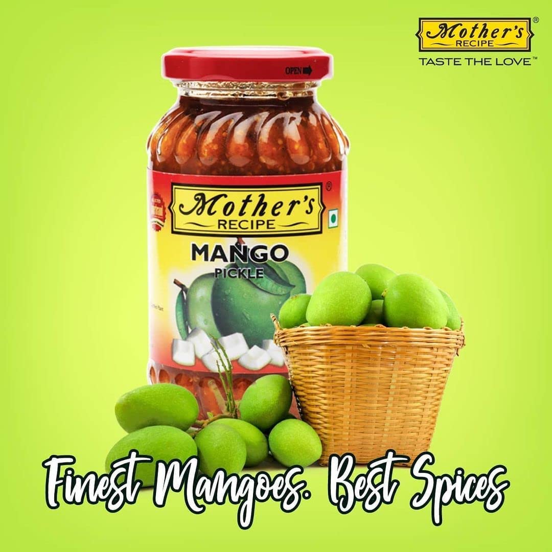Mother's Recipe Mango Pickle -HOT 500 gms - Indian Pickles