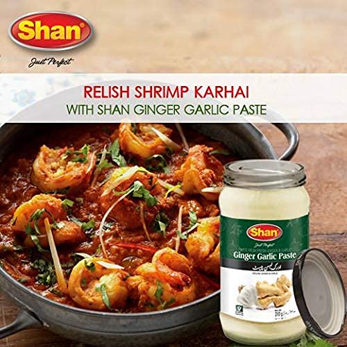 Shan Ginger Garlic Paste 24.69 oz (700g) - Traditional Taste Enhancing Cooking Paste from Fresh Ground Ginger and Garlic  (1.54 Pound (Pack of 1))