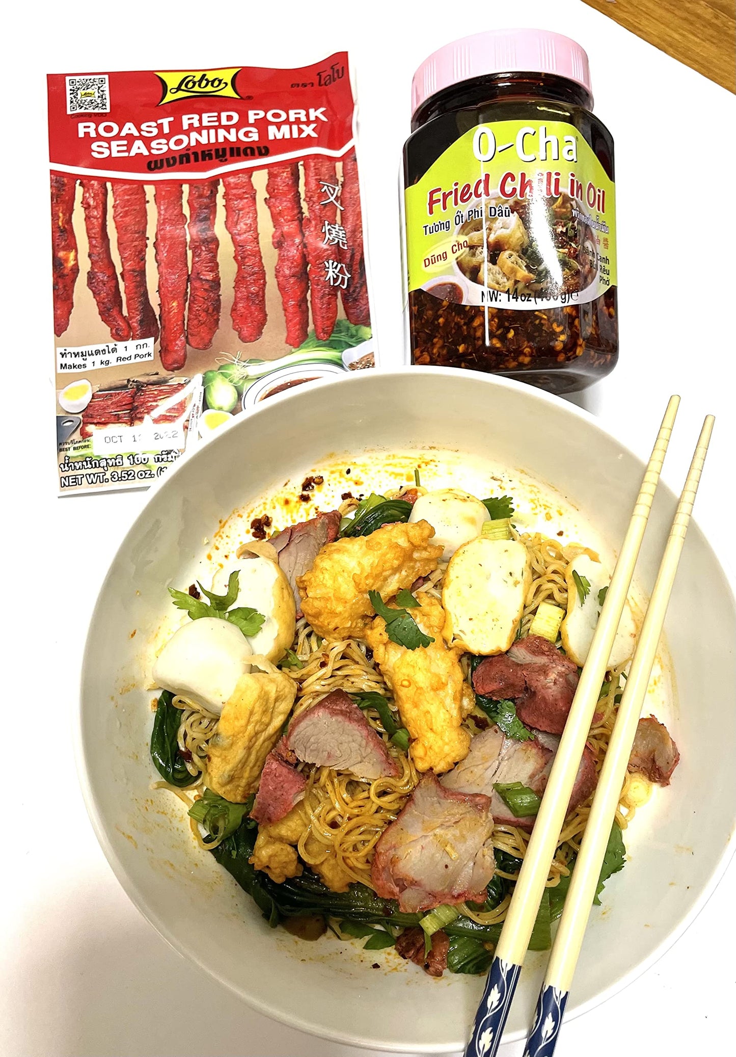 Lobo Thai Roast Red Pork Seasoning Mix (6 Pack, Total of 21.12 oz)