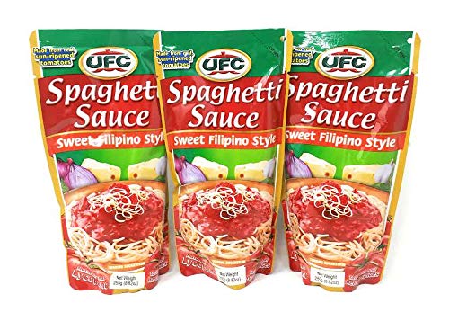 UFC Spaghetti Sauce Sweet Filipino Style, Net Wt 250g (8.82oz) 3 Pack