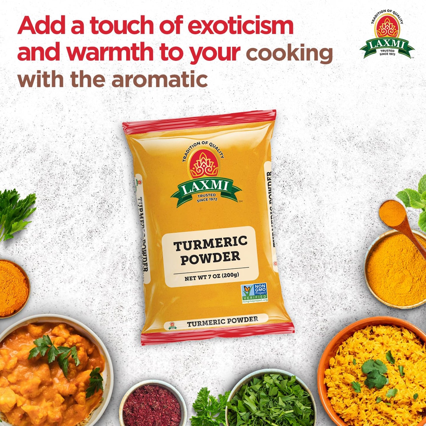 Laxmi Turmeric Powder 200 gms - Indian Spices