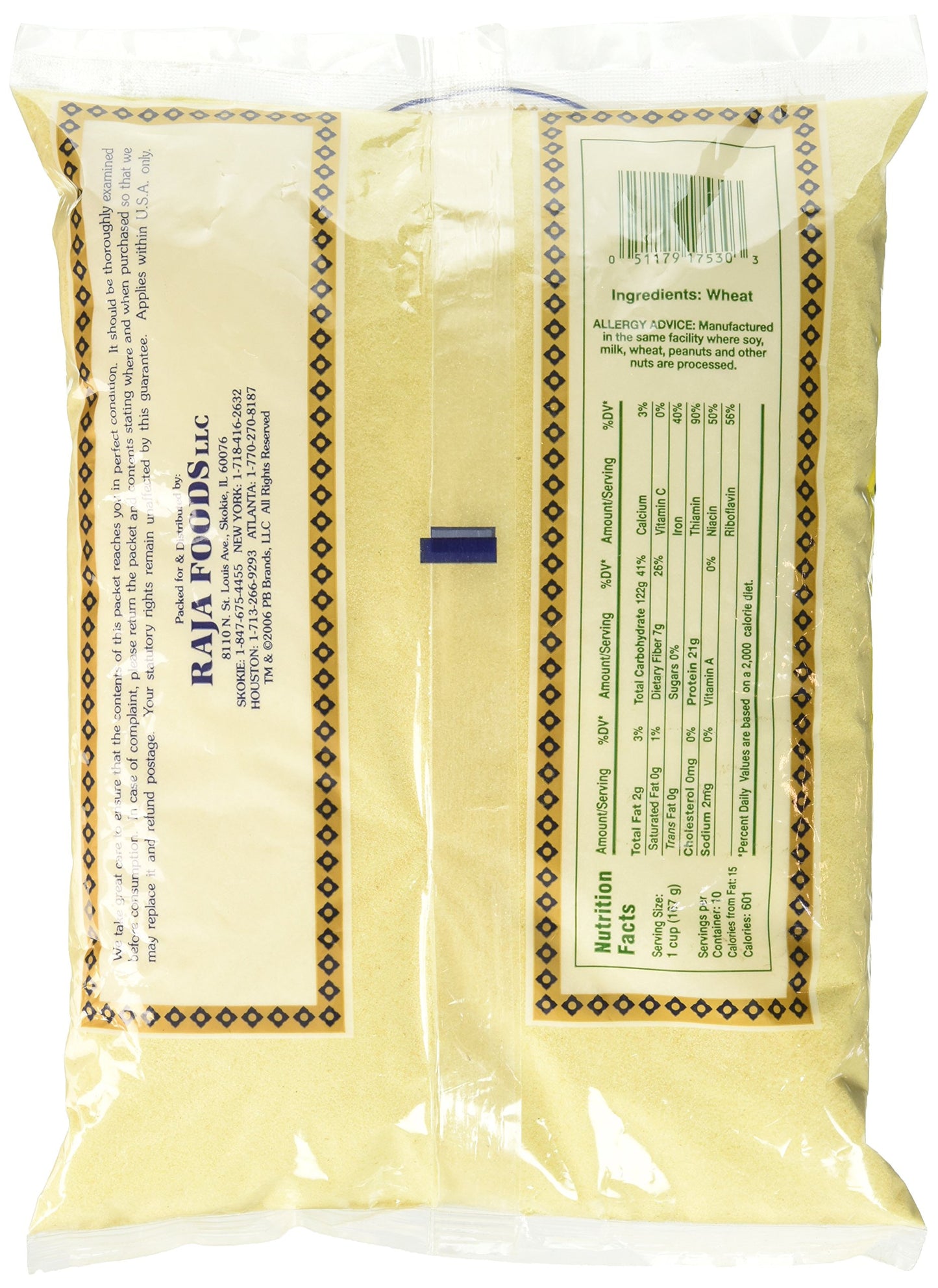 Swad Semolina 4 lbs - Food / Masala / Dal