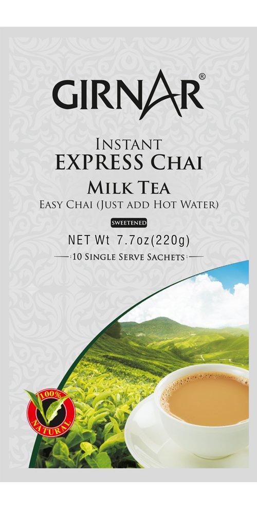 Girnar Instant Chai Express Premix, 10 Sachet Pack.