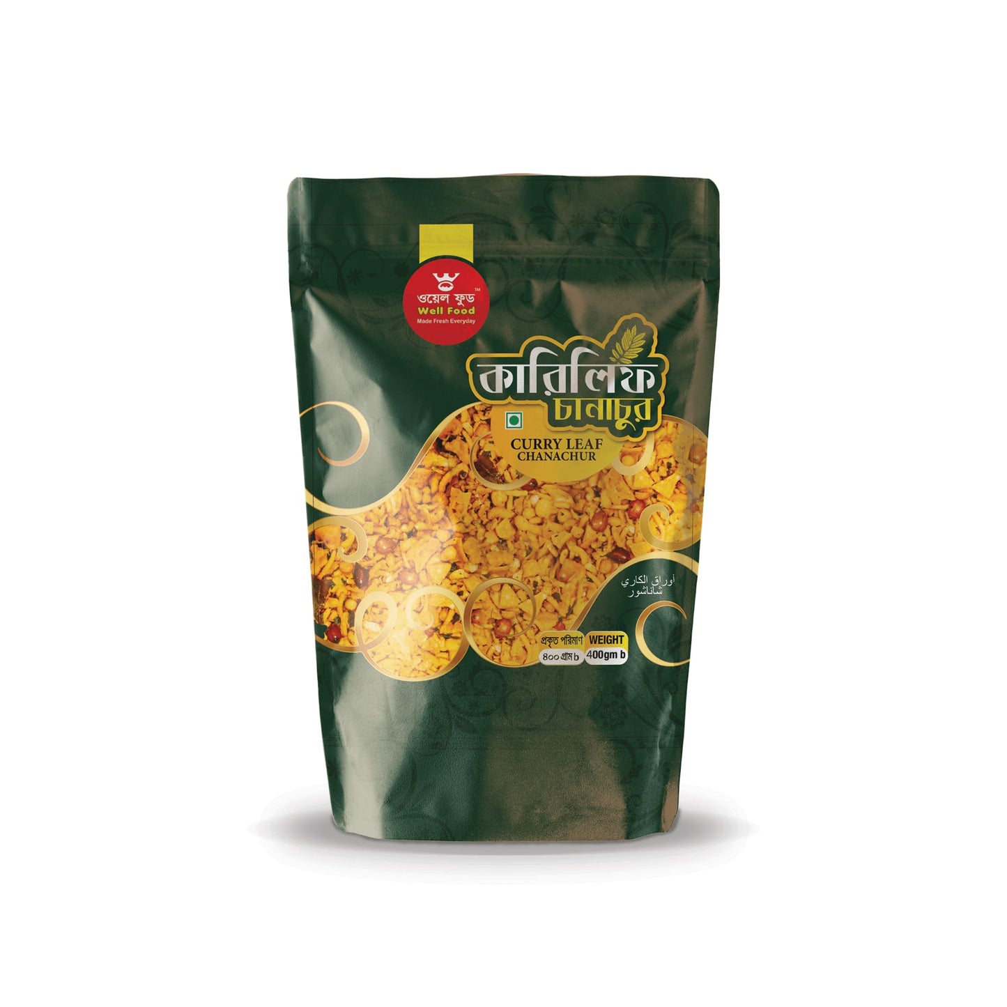Chanachur | Curry LeafEast Indian Spicy Namkeen Mixture - 400 gram