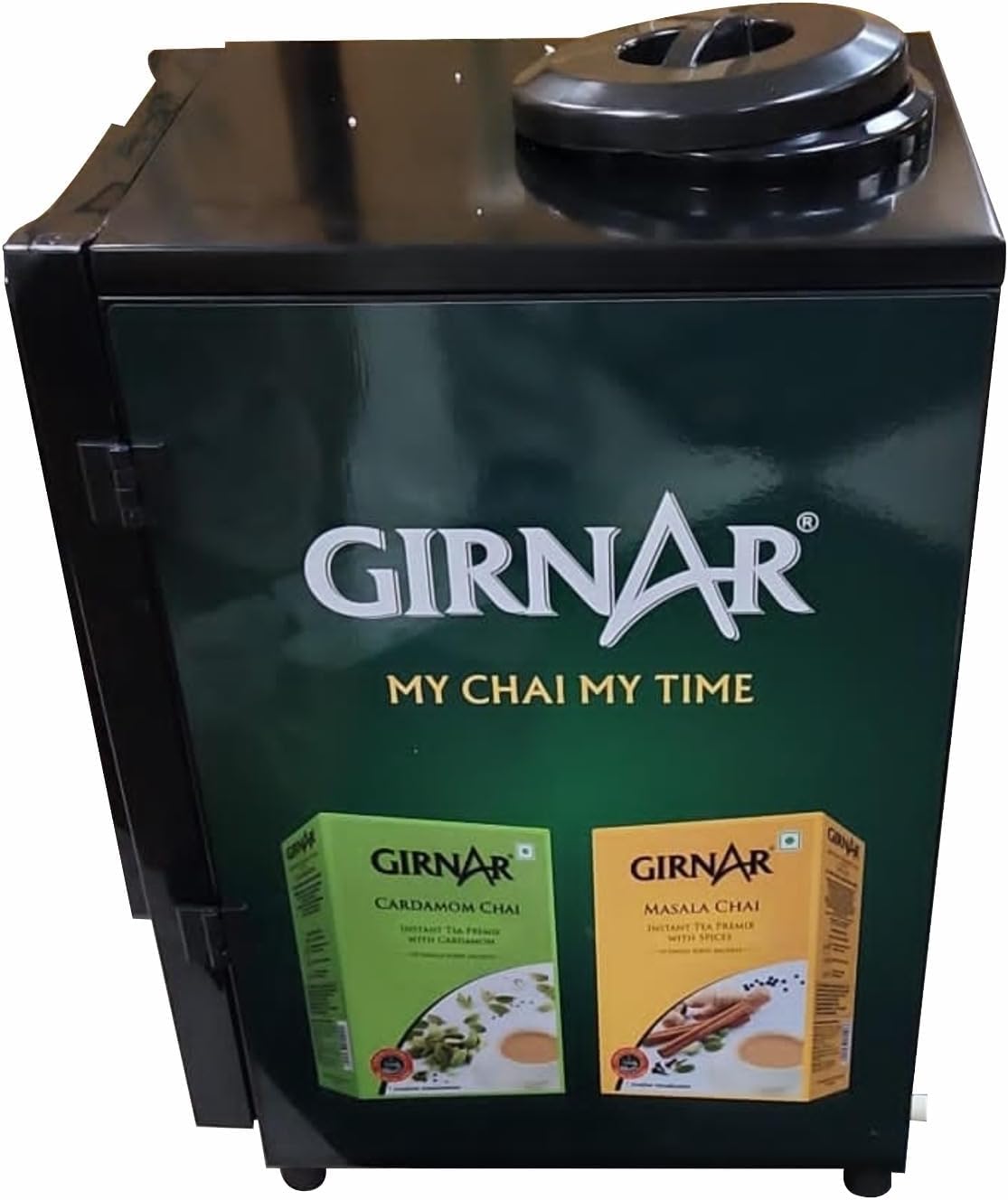 Girnar Instant Premix Based Tea Vending Machine | Pro Commercial Chai Maker with 3 Liters Hot Tank Capacity With 500 Cups | 2 Lanes Tea Maker For Offices Homes Restaurants Hotels