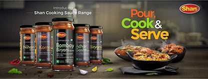 Shan Biryani Cooking Sauce 12.3oz (350g) - Simmer Sauce for Tasty Meat Layered Pilaf - Easy to Cook Delicious Meal at Home - Suitable for Vegetarians