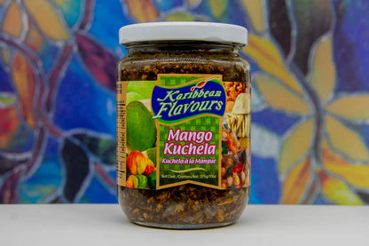 Spicy Mango Chutney Relish 13 Oz (Mango Kuchela) | Trinidad Speciality | Perfect Condiment To Sandwiches And Sides
