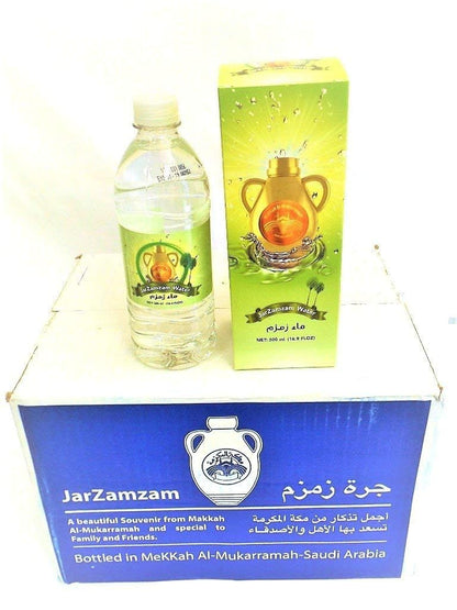Zamzam Drinking Water 16.5 fl.oz. Pack of 12 - From Mecca Saudi Arabia - 12
