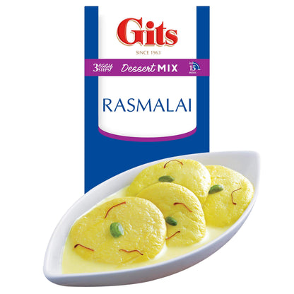 Gits Instant Rasmalai Desert Mix, 135g (Pack of 3)