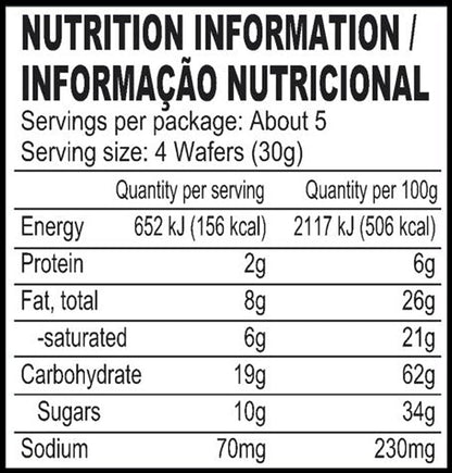BRITANNIA Treat Wafer Hazelnut 5.29oz (150g) - Breakfast & Tea Time Snacks - Crunchy, Healthy and Delicious (Pack of 4)